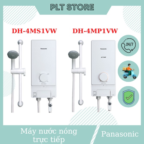 Máy nước nóng trực tiếp 4500W Panasonic DH-4MP1VW, DH-4MS1VW 3 cấp nhiệt độ, công nghệ Ag+,