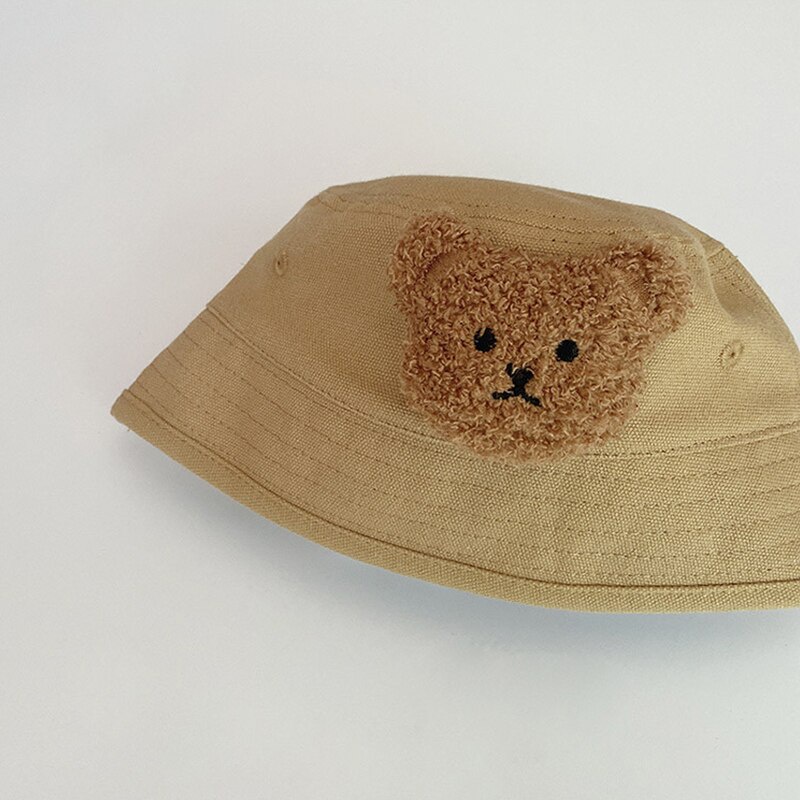 Nón Tai Bèo Chống Nắng In Họa Tiết Gấu Hoạt Hình Dễ Thương Thời Trang Xuân Hè Cho Bé Trai Và Gái
