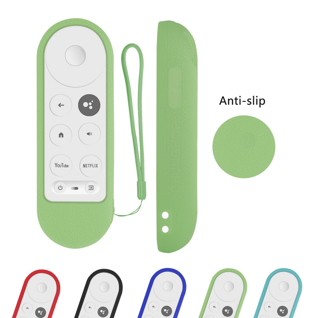 Ốp Silicon Cho Chromecast Cho Google TV 2020 Voice Remote Chống Sốc Bảo Vệ Cho Google Remote Chromec