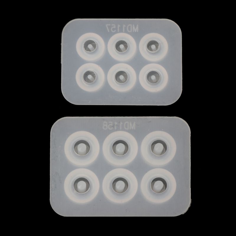 Khuôn Silicon Làm Mặt Dây Chuyền 6 Ngăn Hình Cầu Tiện Dụng