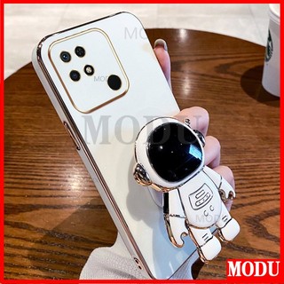 Ốp điện thoại 6D Xiaomi Redmi 13C 12C 9C 9A 10 10C POCO C65 Vỏ điện thoại mềm silicon vỏ phi hành gia đứng