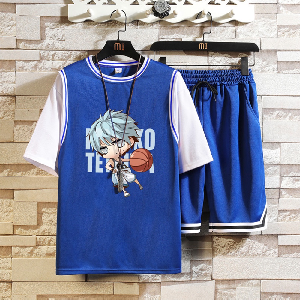 Set Quần Áo Thể Thao Nam Cộc Tay In Hình Cầu Thủ Bóng Chày Hot Trend Mùa Hè 2023 sozo - SET NAM 016C