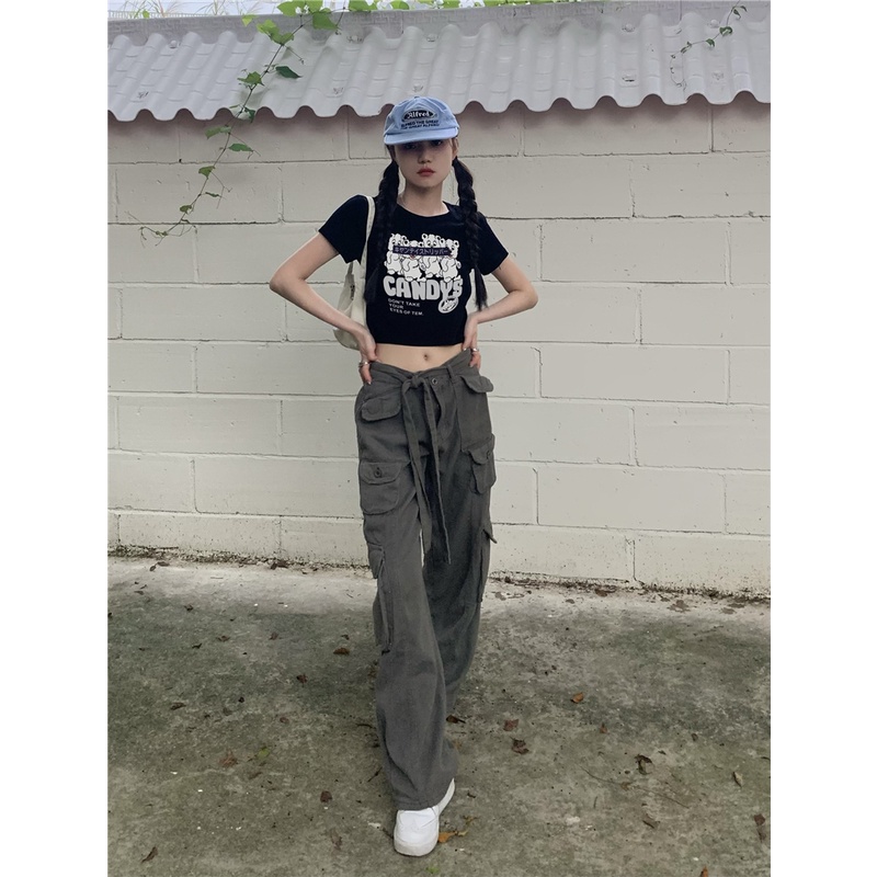 Áo Thun cotton Mỏng Ngắn Tay Cổ Bẻ Lưng Thời Trang Mùa Hè Cho Nữ áo croptop