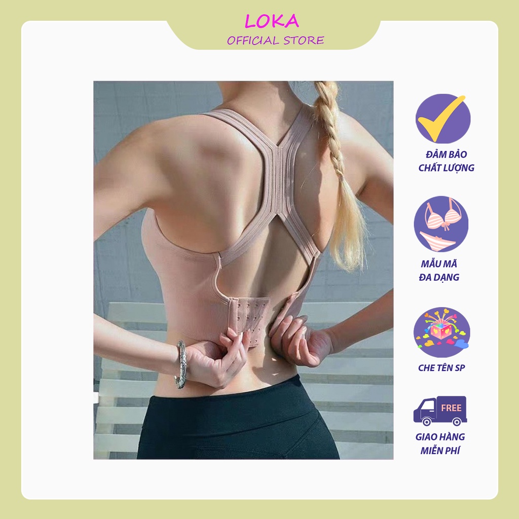 [BRA26] Bra tập gym, áo tập gym, yoga có móc cài sau định hình khuôn ngực