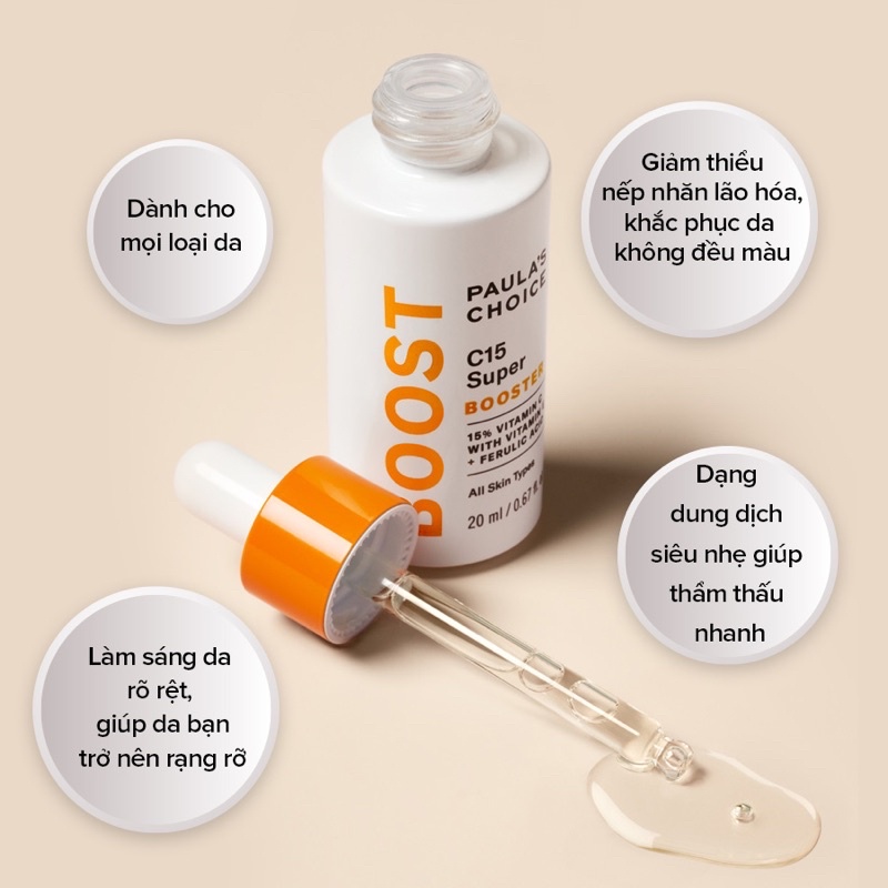 Serum làm sáng da & ngăn ngừa lão hoá C15 Super Booster