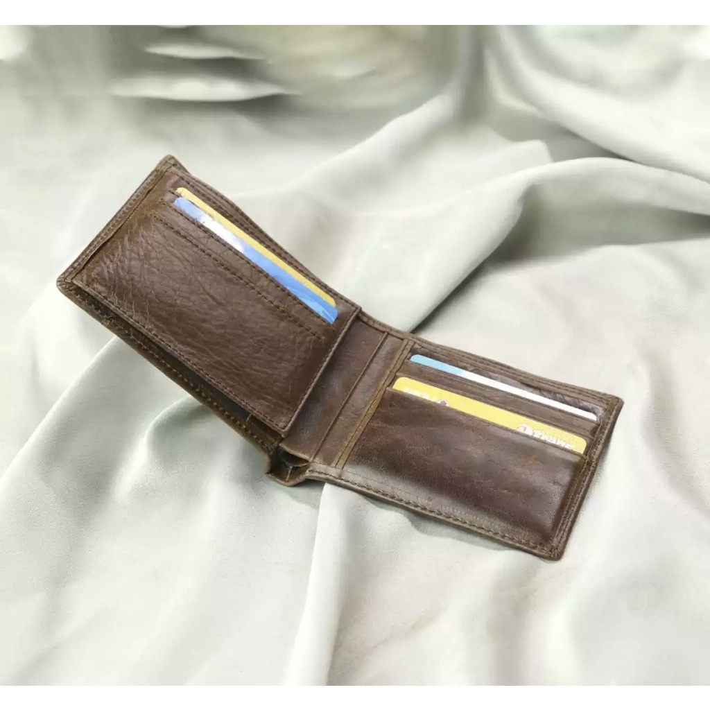 Ví/Bóp ngang nam da bò pullup cao cấp VN68.Bảo hành 12 tháng