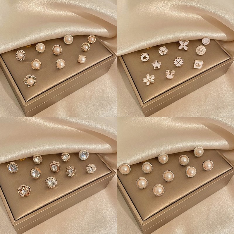 Ghim Cài Cổ Áo Mini Dễ Thương Phong Cách Hàn Quốc