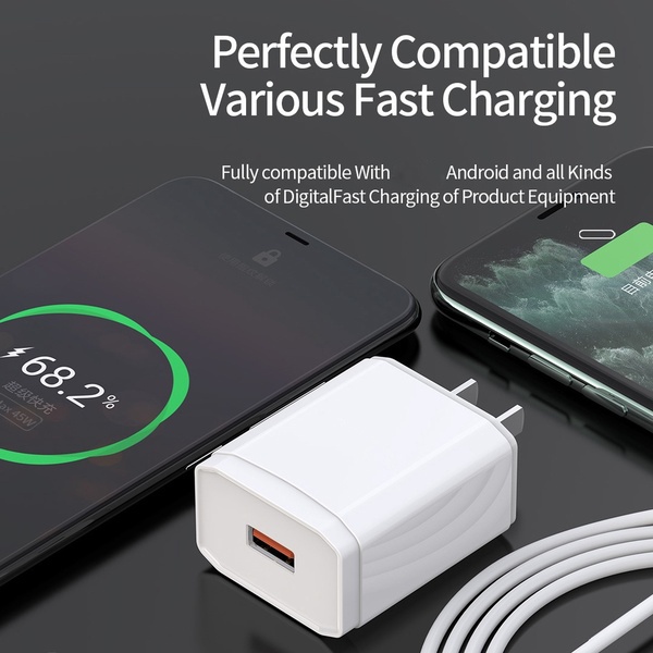 Bộ Sạc Nhanh 45W cho Android, USB to Type C, Ổn Định, An Toàn - QH SMART