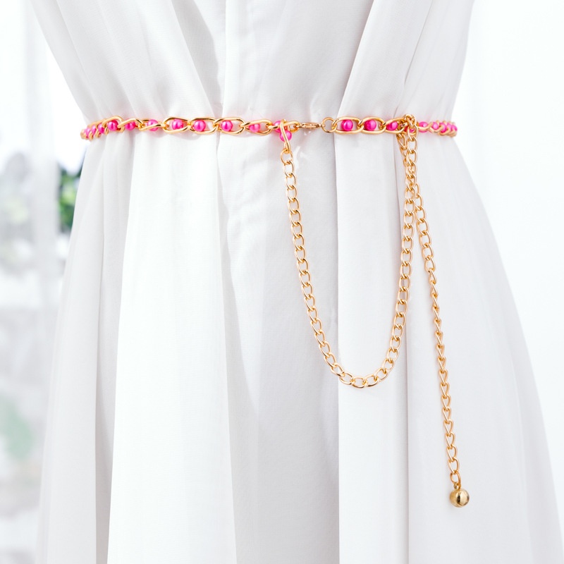 Thắt Lưng Đính Ngọc Trai Phong Cách Hàn Quốc Dễ Phối Đồ Dành Cho Nữ