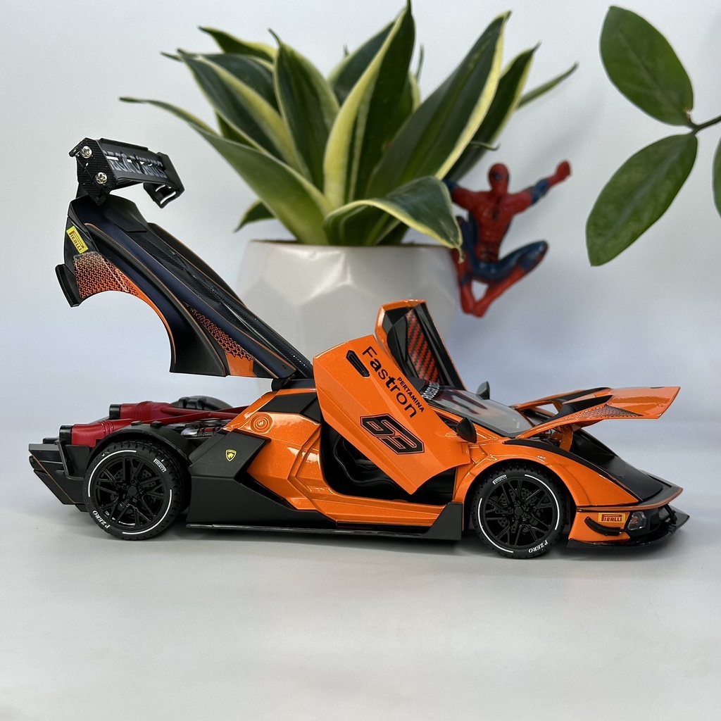Mô hình siêu xe Lamborghini Essanza SCV12 tỷ lệ 1:24 siêu xe đường đua mạnh mẽ nhất