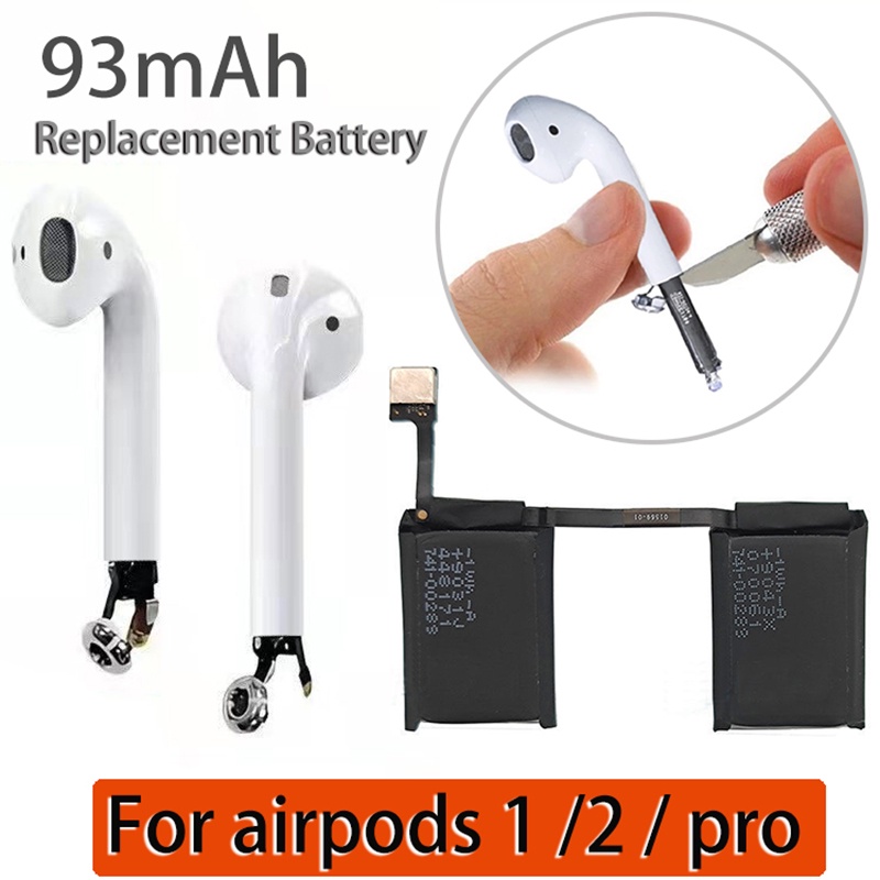 Hộp Sạc Pin Thay Thế 93mAh Cho Tai Nghe Airpods 1 2 Pro