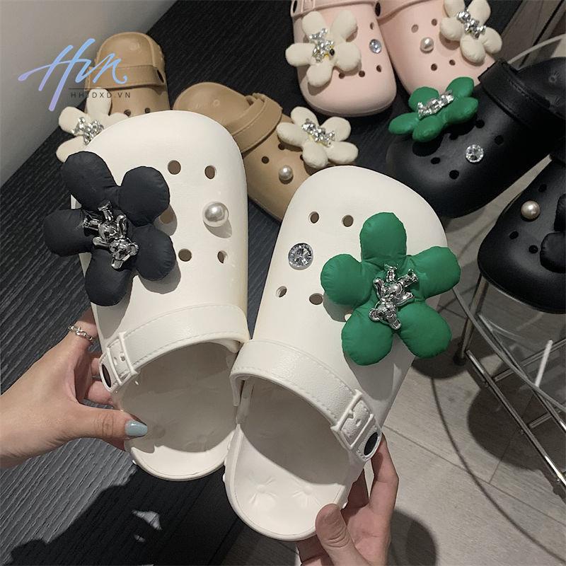 Giày eva Đế Dày Đục Lỗ Khử Mùi Chống Trượt Phong Cách Hàn Quốc Thời Trang Mùa Hè Mới Cho Nữ