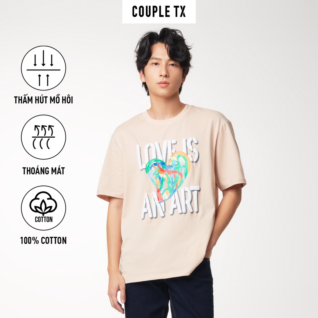 Áo Thun Nam Couple TX In Graphics Love Is An Art MTS 1239