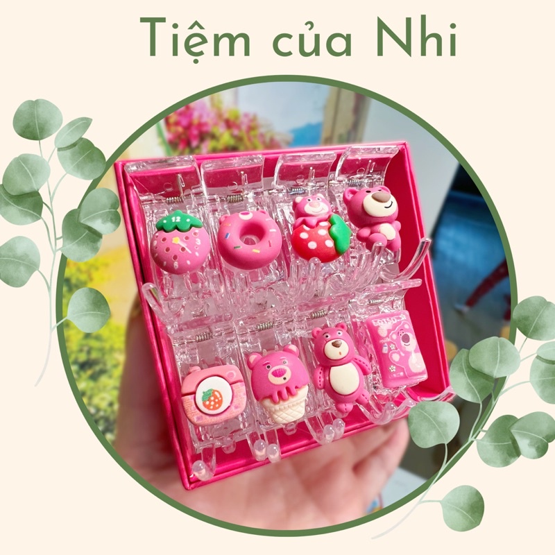 SET 8 KẸP CÀNG CUA 3 RĂNG GẤU LOTSO