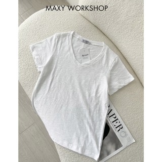 Áo thun cổ tim V neck basic tee Maxy Workshop