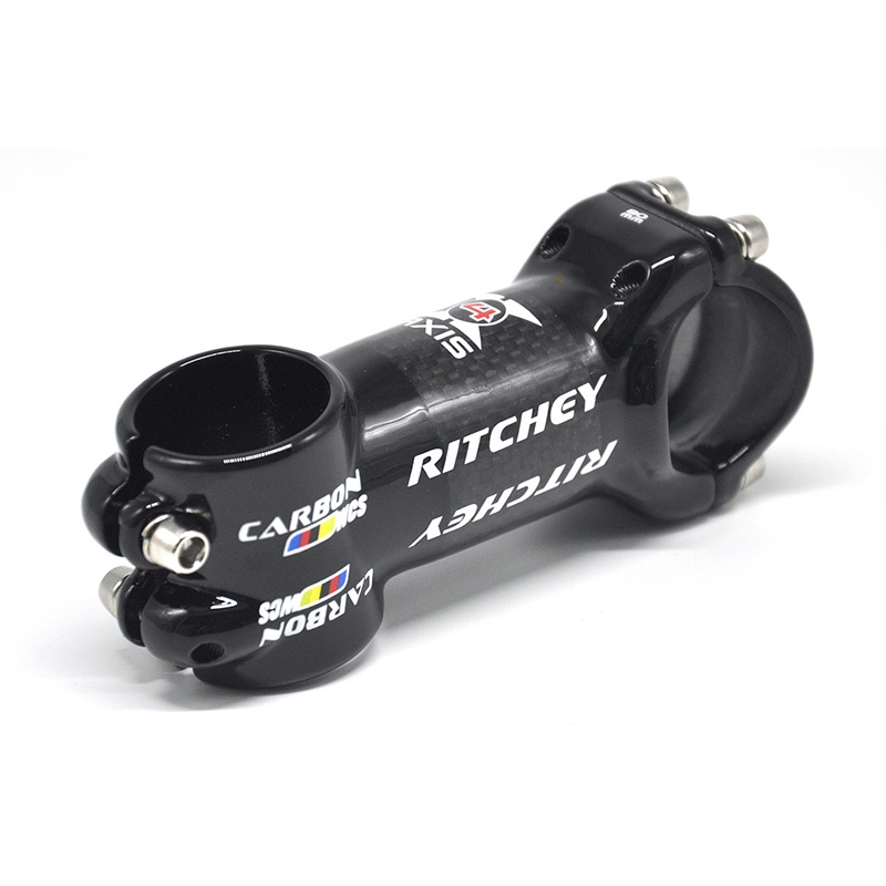 Trục Thân Xe Đạp Leo Núi Bằng Nhôm Carbon Màu Đen Bóng 31.8 * 60-120mm 3K