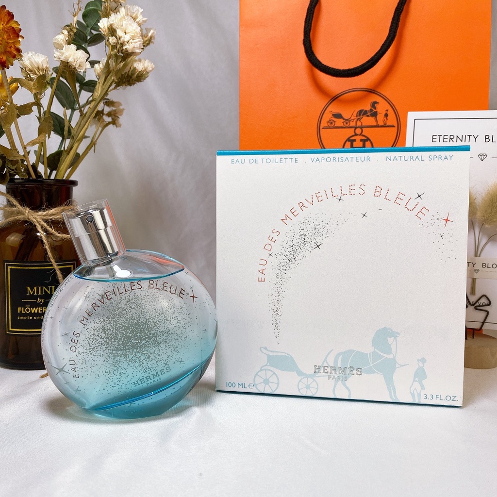 Nước Hoa Hermes 100ML Màu Xanh Dương / Cam / Xanh Dương Làm Quà Tặng Ngày Lễ Cho