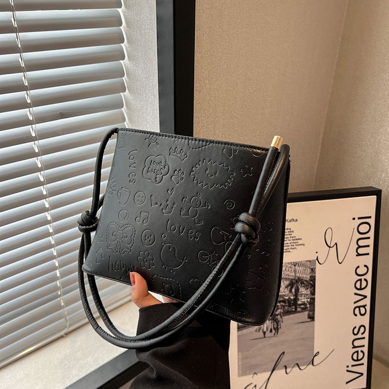 Túi Đeo Vai Màu Trơn In Họa Tiết Đơn Giản Thời Trang Dễ Phối Đồ Cho Nữ