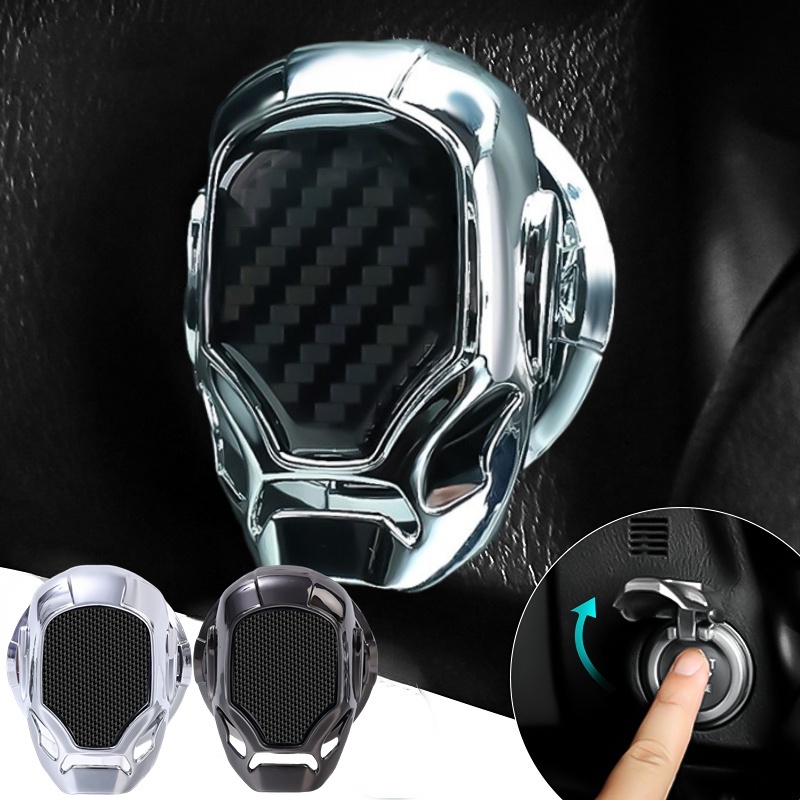 Vỏ Bọc Bảo Vệ Công Tắc Khởi Động Xe Hơi Tự Dính Họa Tiết Robot 3D Có Thể Tháo Rời