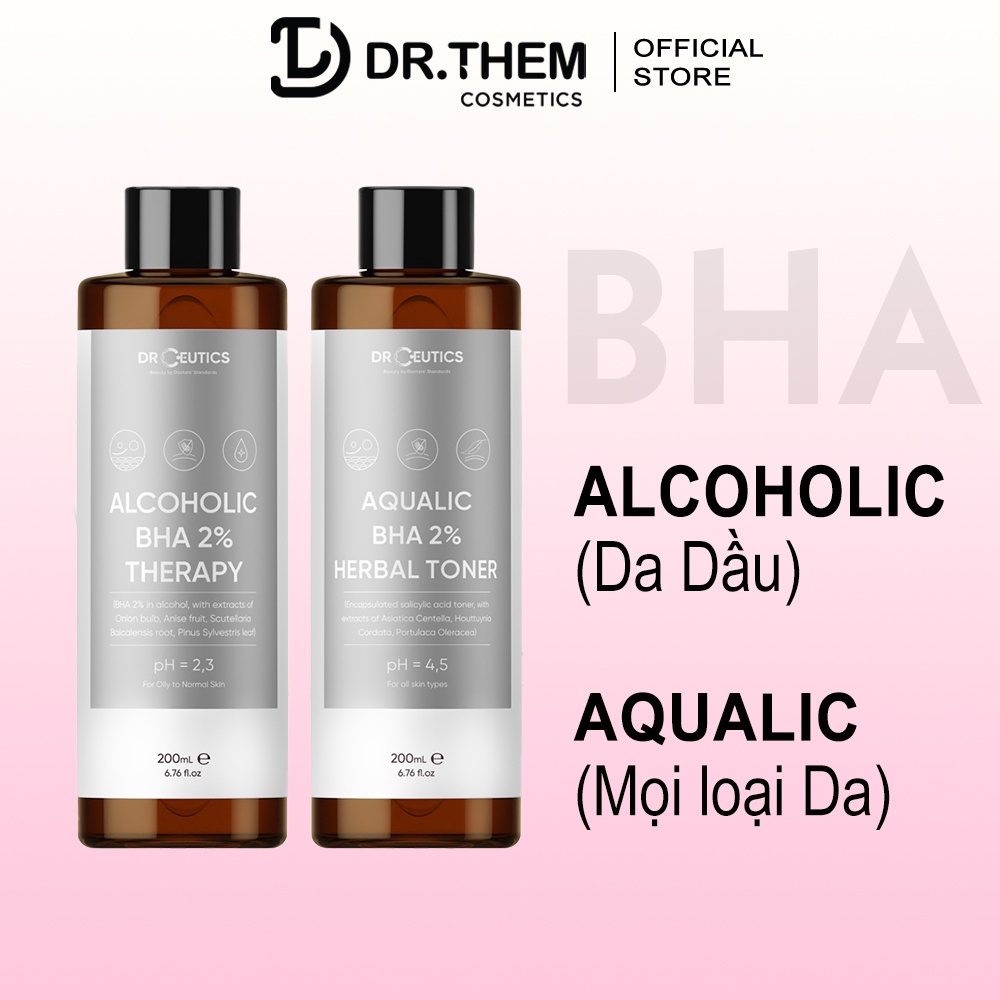 DrCeutics BHA 2% - Basic BHA 100ml/200ml, Dung Dịch Làm Sạch Và Cân Bằng Da | BigBuy360 - bigbuy360.vn