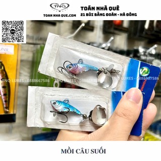 Mồi giả câu lure cá suối có thìa tnq lures toán nhà quê