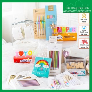 Bộ nến chữ happy birthday trang trí bánh sinh nhật ,bánh kem nến sinh nhật - nến trang trí