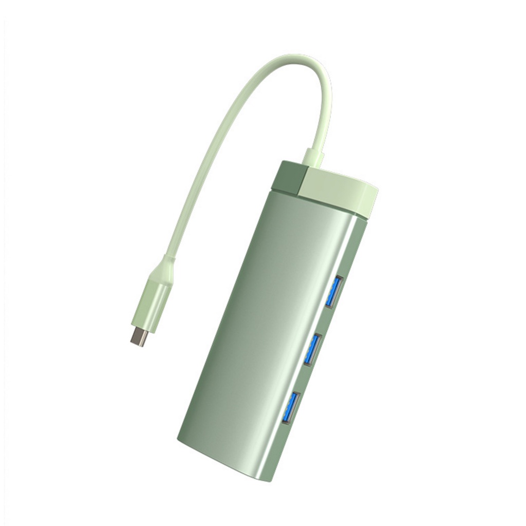 Bộ Chia Dữ Liệu Hoa Hướng Dương PD100W Gigabit Ethernet 4K HDMI 5Gbps Giao Diện USB Type-C Sang USB 3