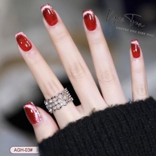 Sơn Gel AS RED | Mắt Mèo 5D RUBY Đỏ Sang Trọng | Mã AGH