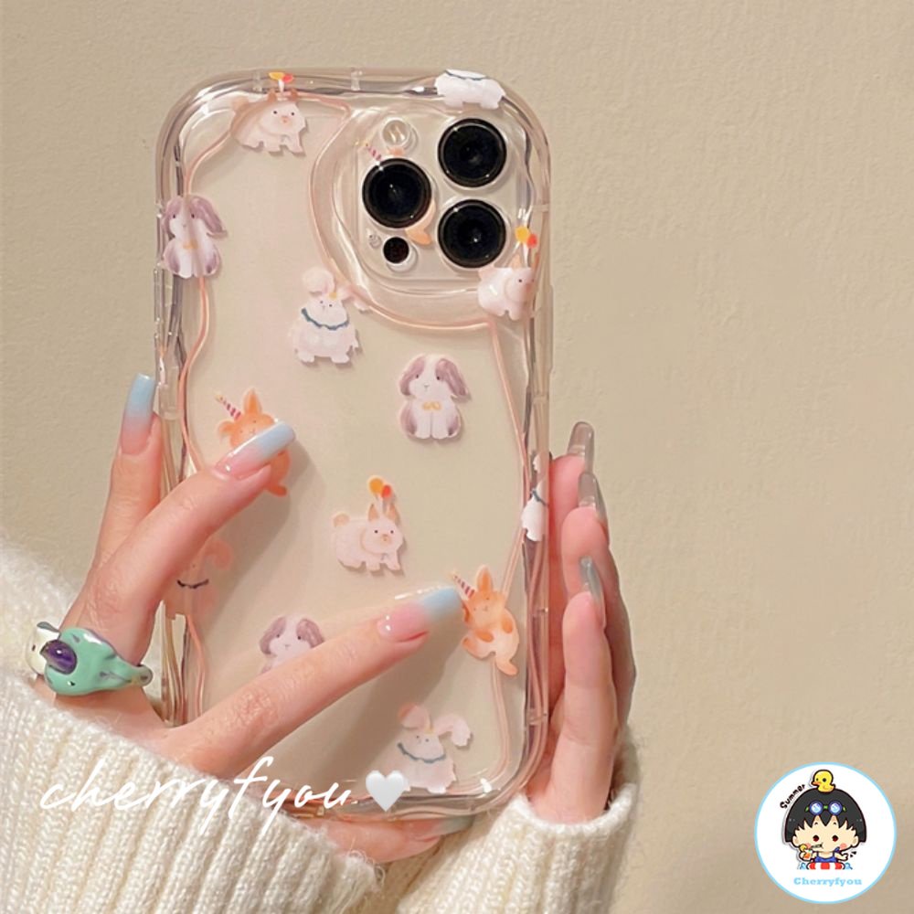 Ốp Điện Thoại TPU Mềm Chống Sốc Họa Tiết Tranh Sơn Dầu Hình Động Vật Dễ Thương Cho IPhone 11 12 13 14 Pro Max