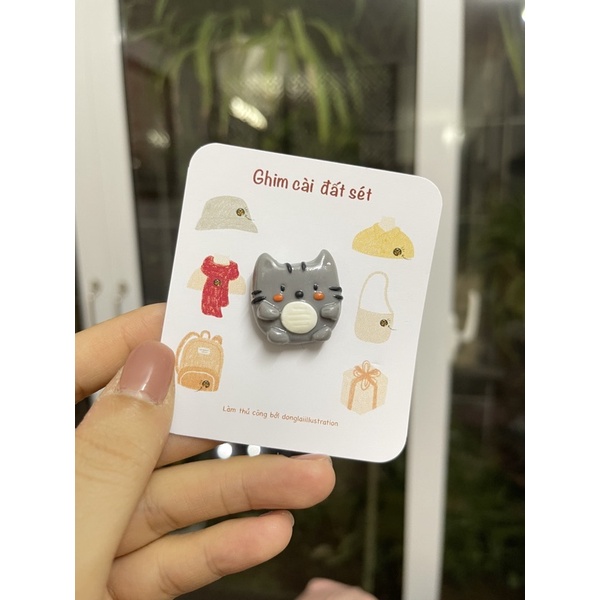 Handmade ghim cài đất sét thủ công