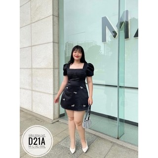 BIGSIZE Đầm đính nơ D21A