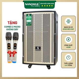 Loa kéo nanomax ks-12f3 bass 3 tấc 30cm công suất 450w karaoke bluetooth