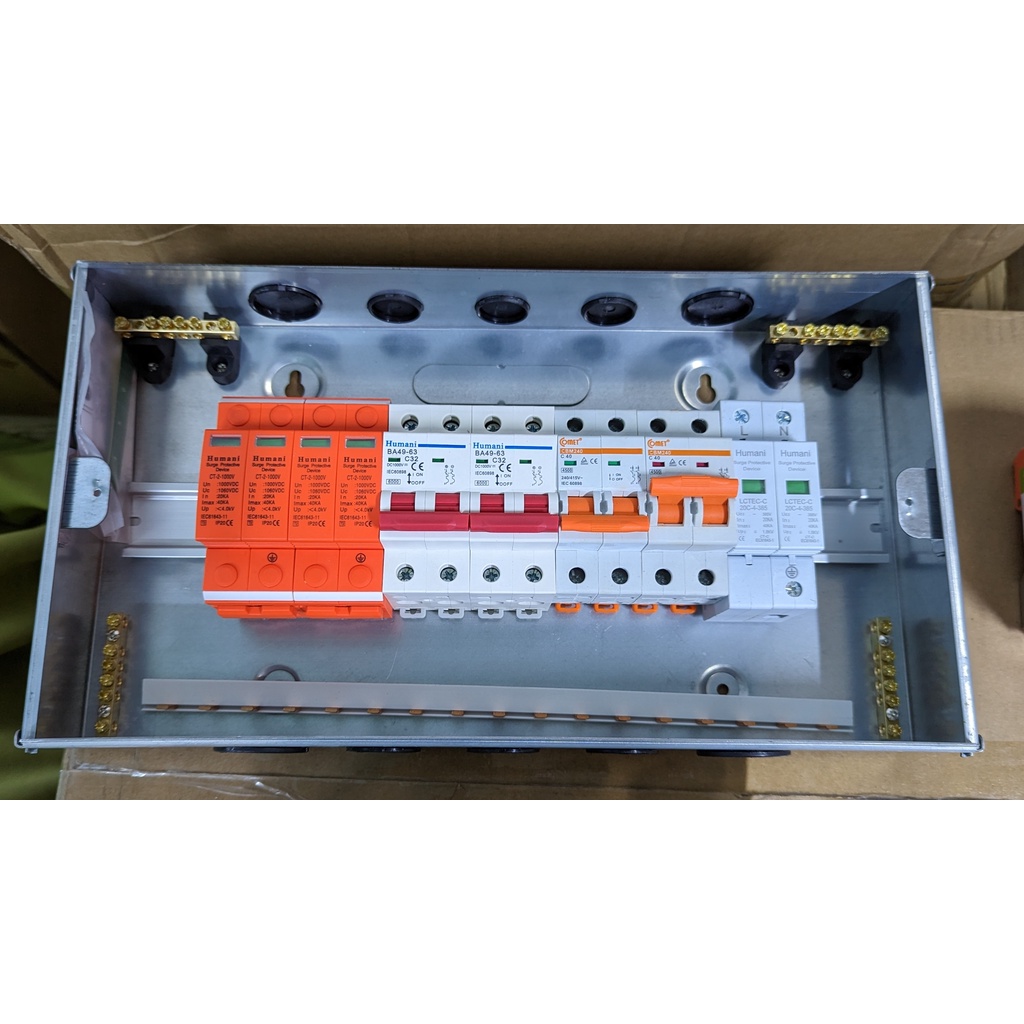 Tủ điện đấu sẵn 18Way dùng cho điện mặt trời