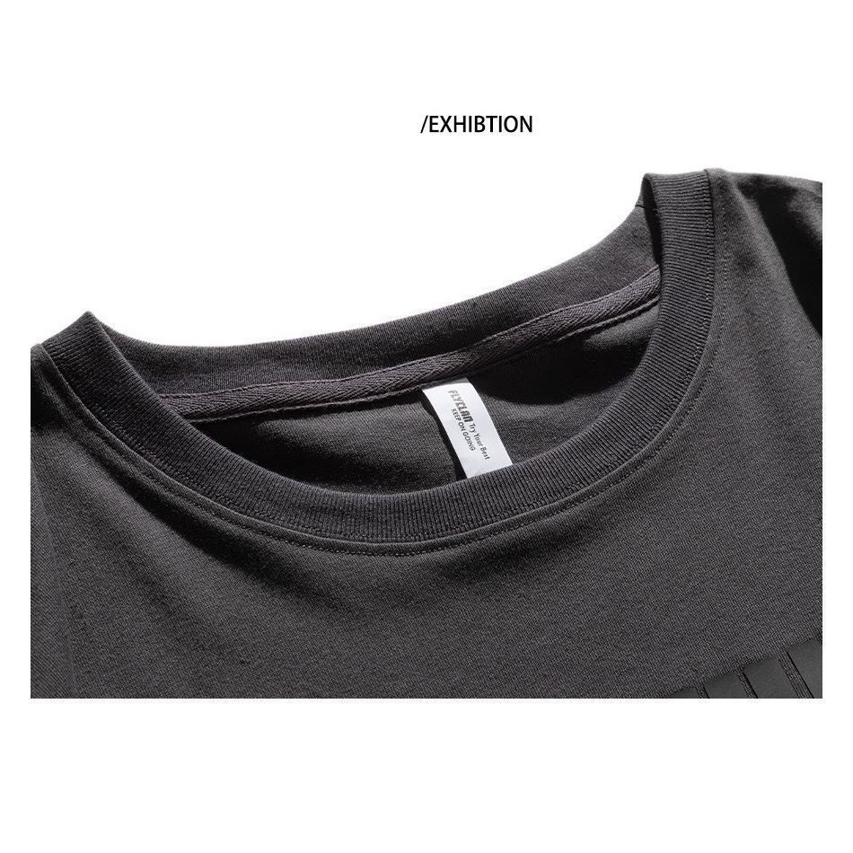 Áo Thun Cổ Tròn Phong Cách Hàn Quốc Thời Trang Mùa Hè Dành Cho Nam 220G