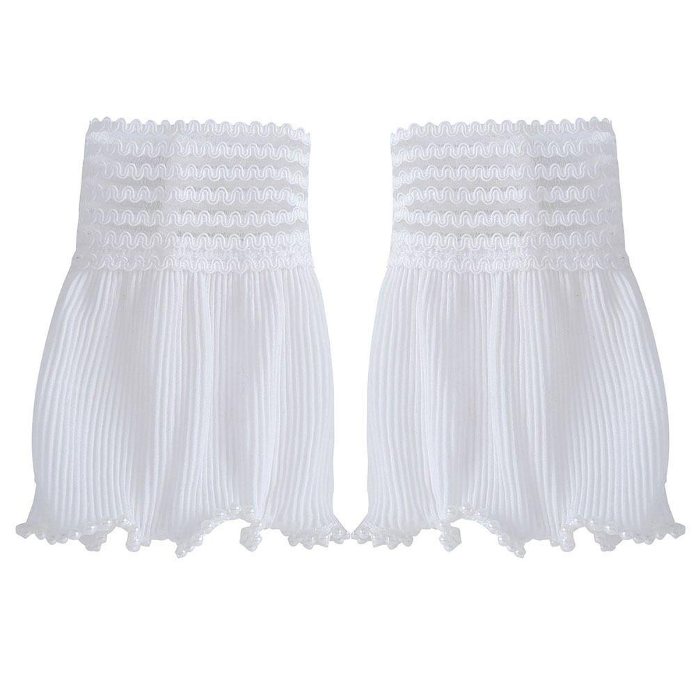 Epoch Áo Sweater Giả Tay Xòe Phối Ren Giữ Ấm Trang Trí Cho Nữ