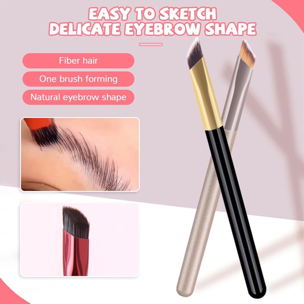 1 Cọ Trang Điểm Lông Mày Góc Vuông Tạo Khối Che Khuyết Điểm Đa Năng