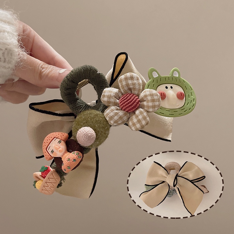 Kẹp Tóc Hình Nơ Cỡ Lớn Dễ Thương Chất Lượng Cao Cho Nữ