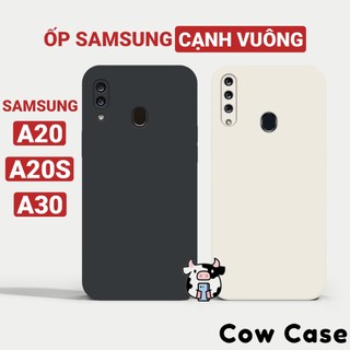 Ốp lưng Samsung A30, A20, A20s cạnh vuông Cowcase | Vỏ điện thoại SS galaxy bảo vệ camera toàn diện TRON
