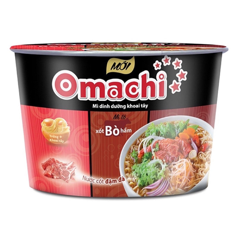 Mì Omachi xốt bò hầm 93g