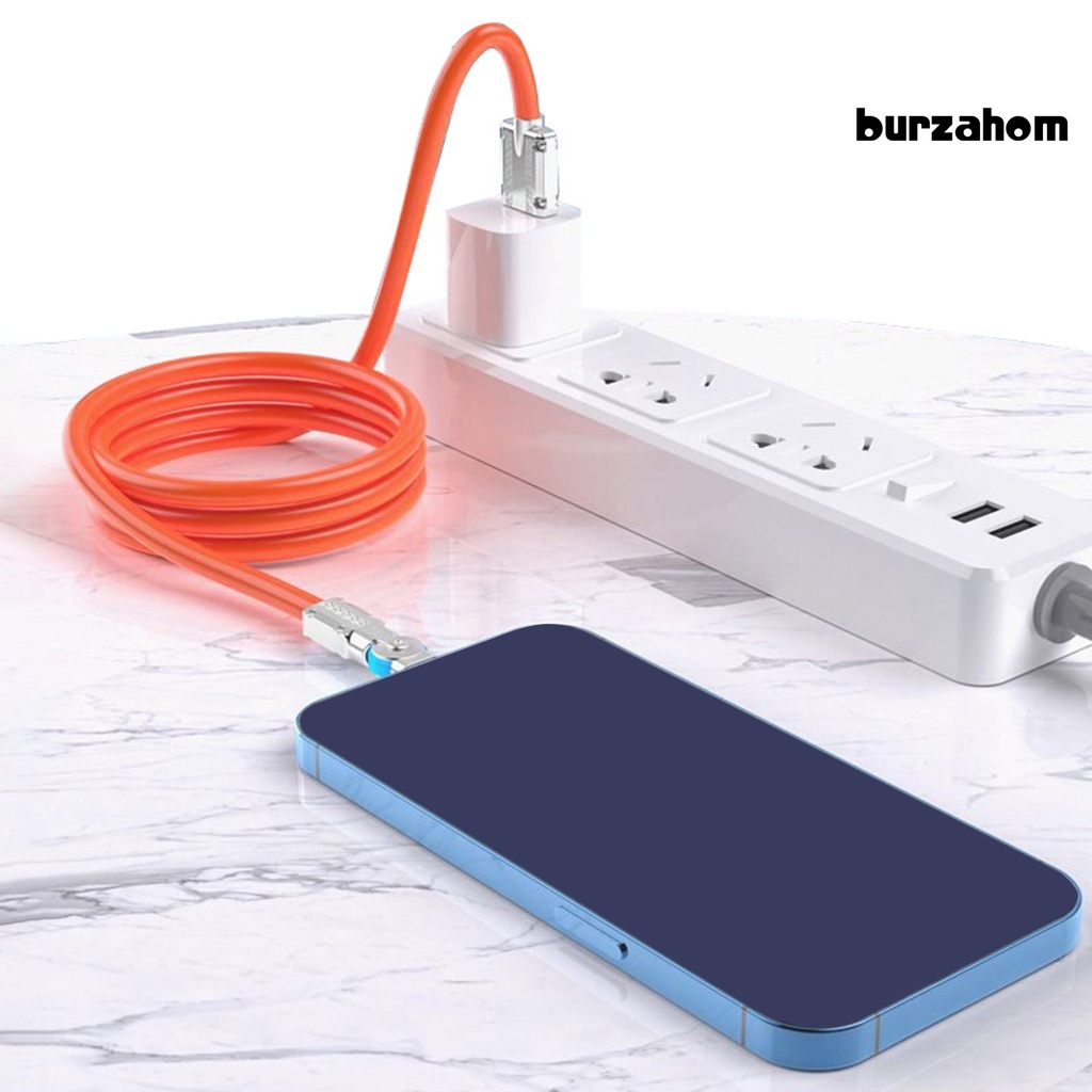 Cáp Sạc Nhanh 1m Công Suất Cao Xoay 180 Độ Có Đèn 120W 6A Type-C Cho Điện Thoại