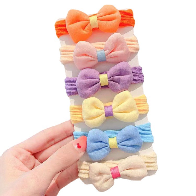 Dây Buộc Tóc Cao Su Co Giãn Tốt Thời Trang Xuân Hè Cho Bé Gái