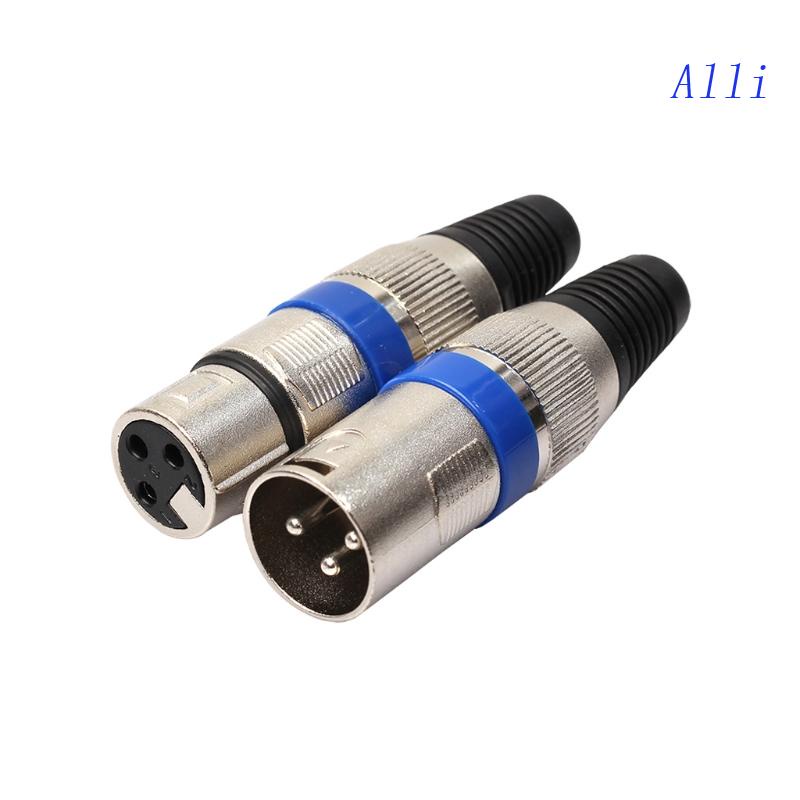 1 Cặp Giắc Cắm XLR 3 Pin + Jack Nối Micro