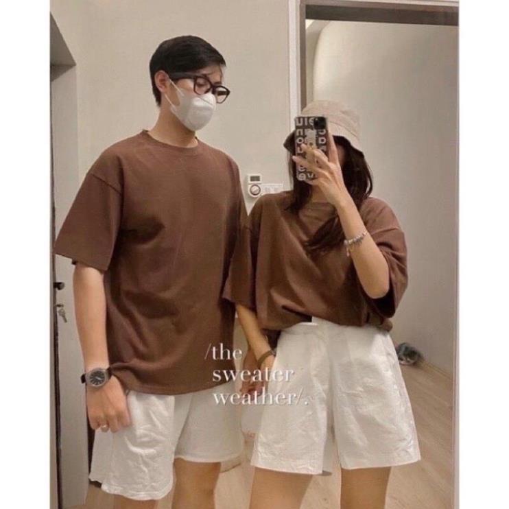[ Rẻ Vô Địch ] Áo Phông Trơn Cotton Khô 3158 QC Tay Lỡ Nam Nữ Unisex