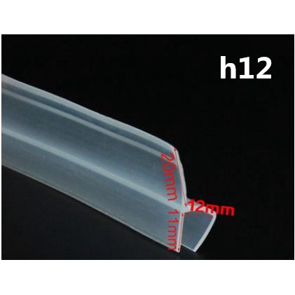 Cuộn Dây Cao Su silicone 2M Dán Cửa Kính / Cửa Sổ / Nhà Tắm Hình Chữ F / h Kích Thước 6 / 8 / 10 / 12Mm Kính
