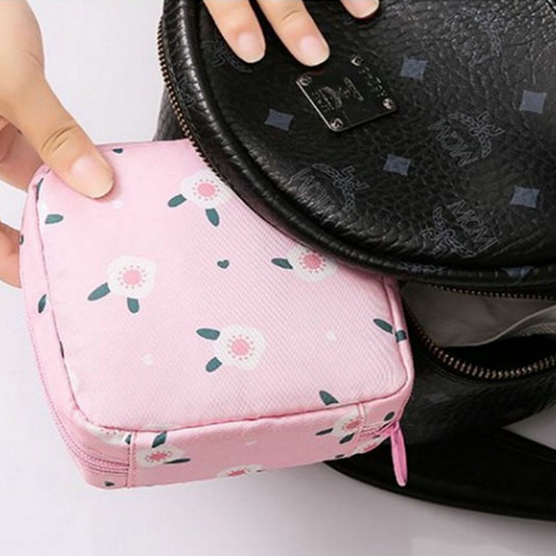 [Đặc trưng] Túi Đựng Khăn Giấy / Tiền Xu / Mỹ Phẩm Khóa Kéo Họa Tiết Động Vật Dễ Thương