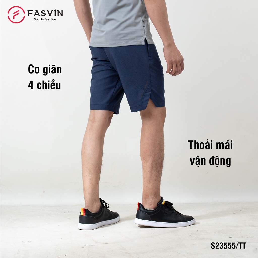 Quần short thể thao nam Fasvin S23555.SG chất liệu poly cao cấp mềm mịn cao cấp