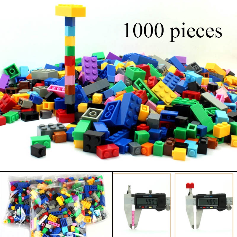 1000 Pcs Building Bricks Brick Toys Bulk Bricks Compatible with Lego Classic Toys