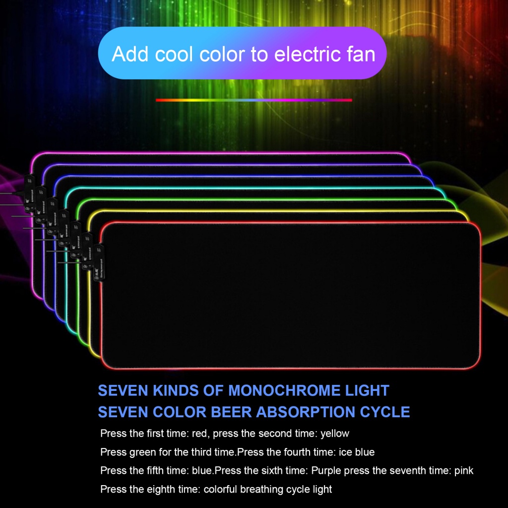 Tấm Lót Chuột Và Bàn Phím Mềm Chống Trượt Thoáng Khí In Hình Hoa Hướng Dương RGB Dành Cho Văn Phòng