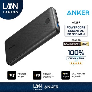 Pin Dự Phòng ANKER PowerCore Essential 20.000mAh Power Delivery - A1287