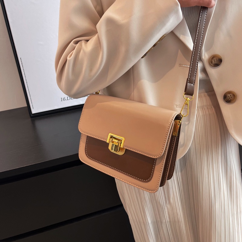 Túi đeo chéo nữ Bag.thanhthu khoá gập trơn phù hợp với mọi thời trang 692